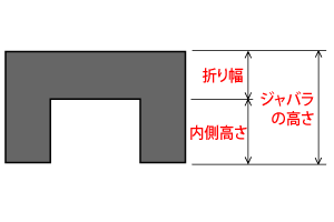 ジャバラ高さ
